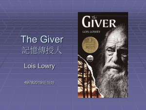 Character Analysis Essay The Giver