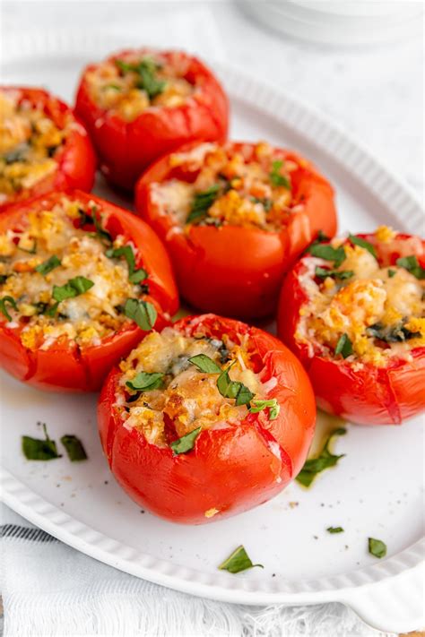 Cheese Stuffed Tomatoes Recipe The Novice Chef The Greatest