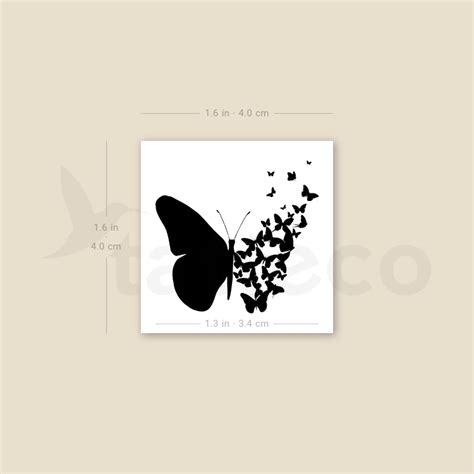 Butterfly Birth Temporary Tattoo - Set of 3 – Tatteco