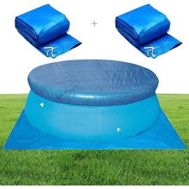 Bâche de Protection pour Piscine Ronde Bâche Étanche pour Piscine Hors