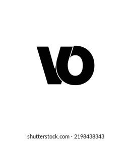 Letter Vo Simple Logo Design Vector Stock Vector Royalty Free