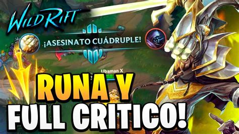 Nuevo Maestro Yi Con Cadencia Y Full Criticos Wild Rift Youtube