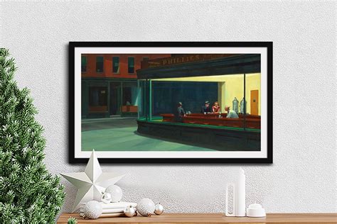 Nighthawks Framed Edward Hopper Print Blue Horizon Prints Australia