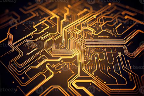 Abstract Electronic Circuit Board Background D And Illustrations