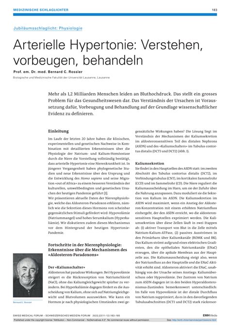 PDF Arterielle Hypertonie Verstehen Vorbeugen Behandeln