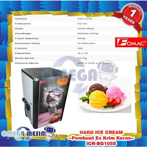 Jual Mesin Pembuat Es Krim Keras Hard Ice Cream Machine ICR BQ105S