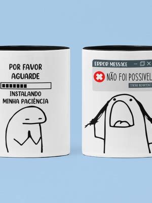 Caneca Colher Flork Carregando Minha Paciencia Promocao Compre