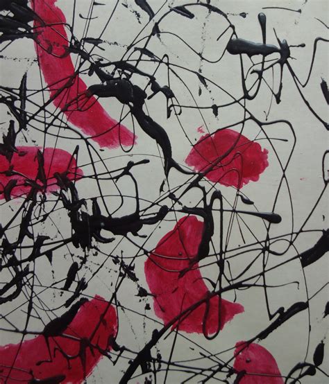 Fina Pintura De Goteo Nica Marcada Y Firmada Jackson Pollock