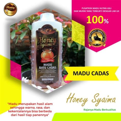 Jual Madu Asli Batu Cadas Hutan Sumatera Honey Syaima 1000 Gram 100