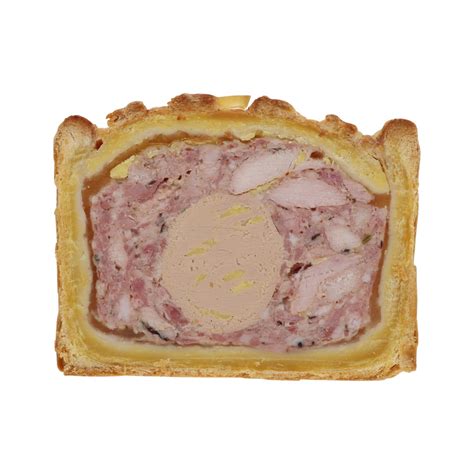 Pâté en croute de volaille et foie gras la tranche de 150g à Prix