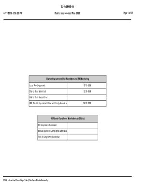 Fillable Online Isbe State Il Sample District Plan Illinois State