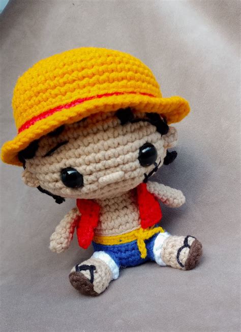 Luffy One Piece Amigurumi Elo Produtos Especiais