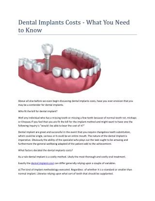 PPT All You Need To Know About Dental Implants PowerPoint