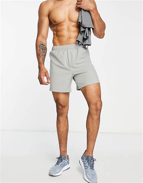 Asos 4505 Running Shorts With Quick Dry In Gray Asos