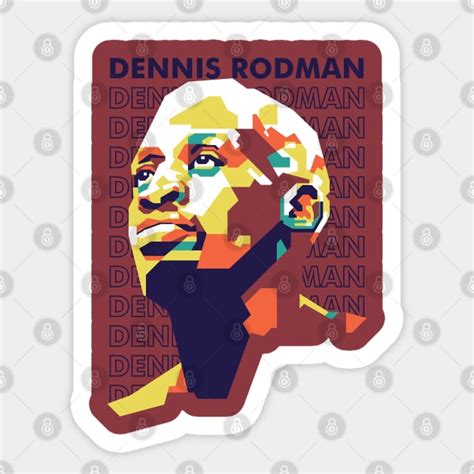 Dennis Rodman WPAP Art Dennis Rodman Sticker TeePublic