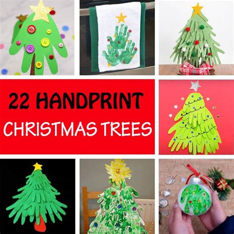 22 Handprint Christmas Tree Crafts For Kids Non Toy Ts