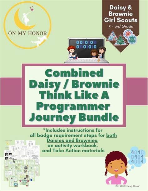 Girl Scout Combined Daisies Brownies Think Like A Programmer Journey Activity Plan Bundle Stem