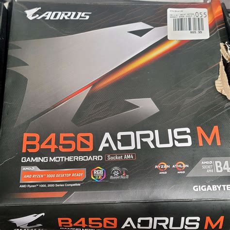 GIgabyte B450 Aourus M Micro ATX MOBO with latest bios on Jawa