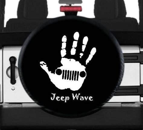 Jeep Wave Spare Tire Cover White Jeep Wave Spare Tire Cover Tire Cover