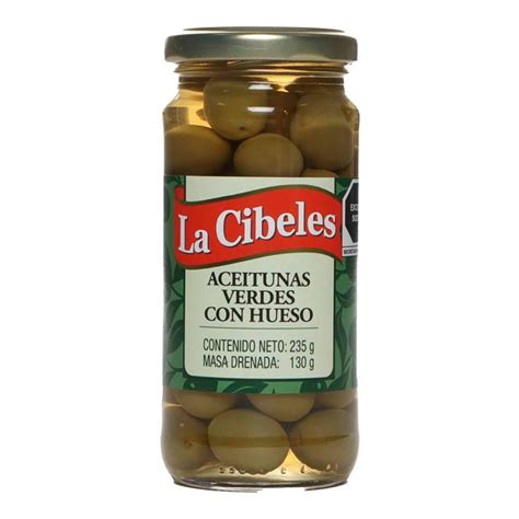 Aceitunas Cibeles Verdes Con Hueso G Walmart