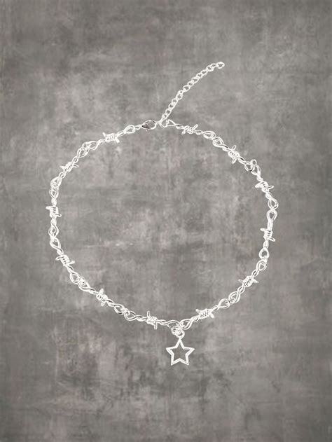 ROMWE Grunge Punk Collar Con Colgante Con Estrella