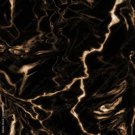 Gold veins through black marble wallpaper illustration Stock ...