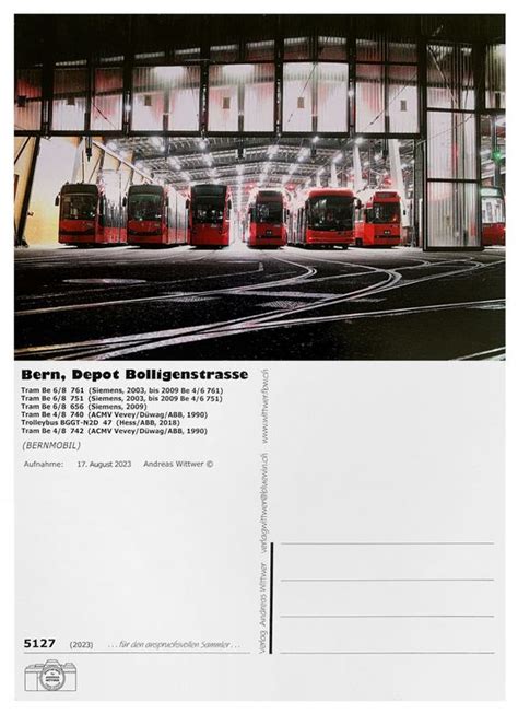 Bern Bernmobil SVB Depot Bolligenstrasse Tram Trolleybus Kaufen Auf