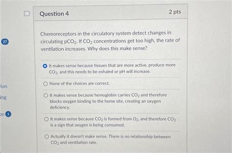 Solved Chemoreceptors in the circulatory system detect | Chegg.com 