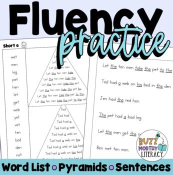 Decodable Fluency Sentence Pyramids Short Vowels Digraphs And Blends