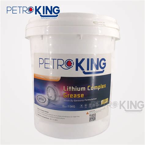 China Petroking Grease Manufacturer Lithium Complex Grease 15kg Bucket