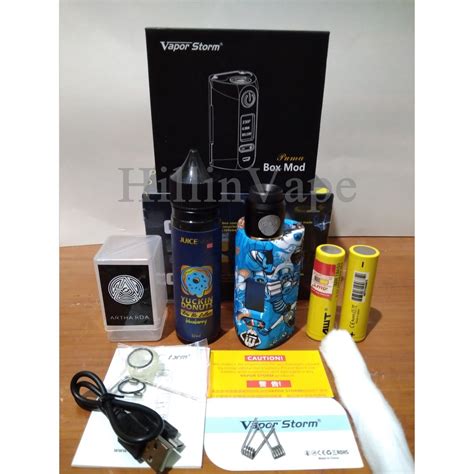 Jual PAKET NGEBUL MOD VAPOR STORM PUMA 200 WATT KIT RDA VAPE VAPORIZER