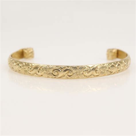 14kt Gold Cuff Bracelet Property Room