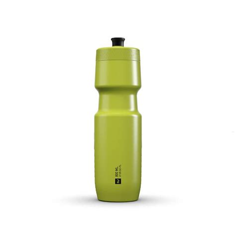 800 Ml L Cycling Water Bottle Softflow Yellow Decathlon