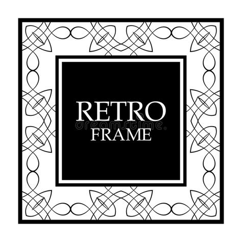 Vintage border frame stock vector. Illustration of calligraphic - 116282384