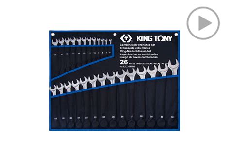 26 PC Combination Wrench Set KING TONY 12D26MRN