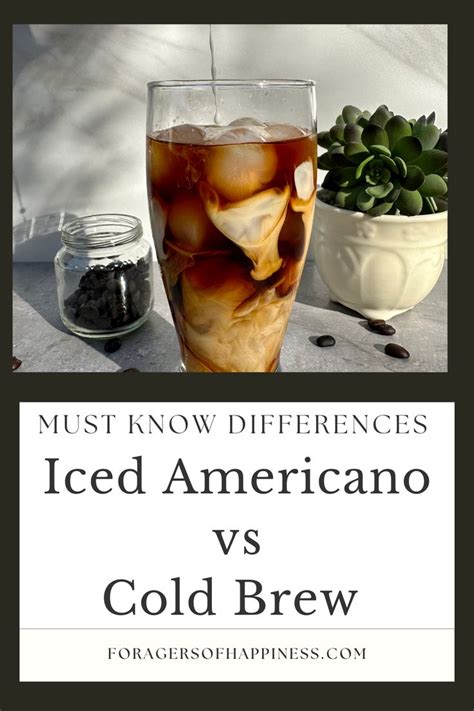 Cold Brew Vs Iced Americano