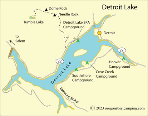 Detroit Lake Oregon Map - Emelia Morganica