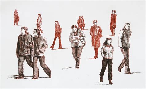 walking people | Walking people, Drawing people, Sketches of people