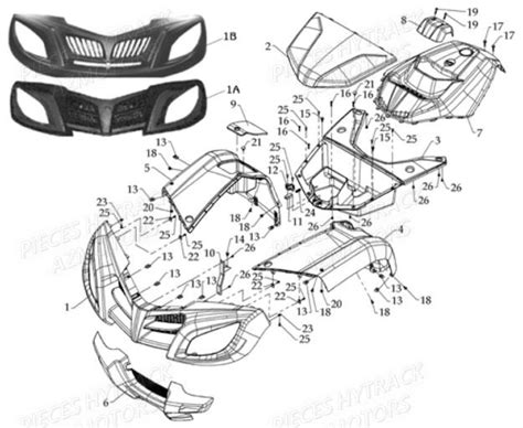 Carrosserie Avant Pi Ces Hytrack Neuves Pi Ces Quad Hy Pi Ces