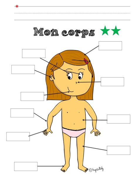 Corps Corps Parties Corps Maternelle Exercice Pour Enfant