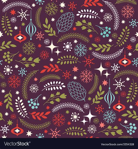 Seamless Christmas Background Royalty Free Vector Image