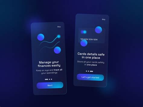 Glassmorphism Onboarding Screens Onboarding Screen Design Software