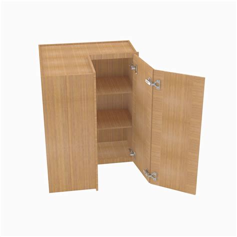 GW-WSQ2442 24 Inch Easy Reach Wall Corner Cabinet | Gramercy White