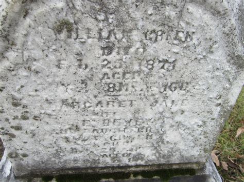 Margaret Jane Green Find A Grave Memorial