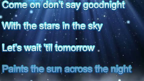 Hot Chelle Rae Dont Say Goodnight Lyrics Youtube