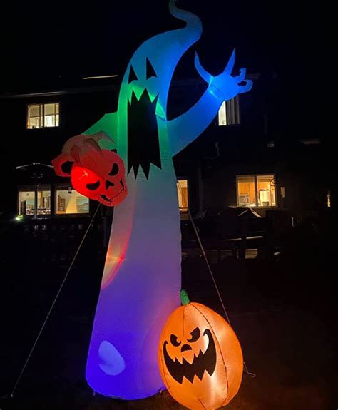 Amazon Joiedomi Ft Tall Halloween Inflatable Twisting Ghosts On