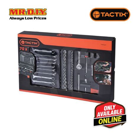 TACTIX Dr Socket Set 70 Pieces X 1 4 X 3 8 Inch MR DIY