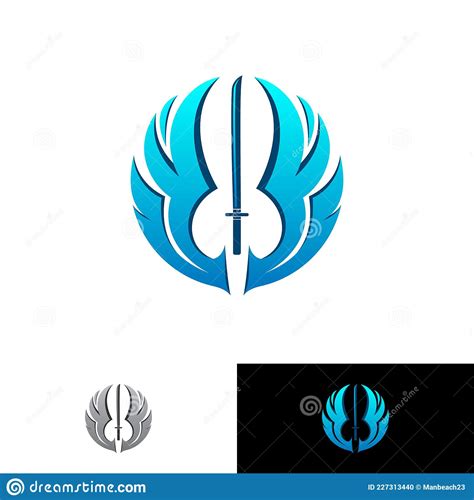 Sword With Wing Tribal Logo Royalty Free Stock Photo Cartoondealer