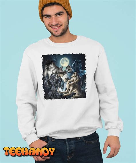 Wolf Ripping Shirt, Werewolf Alpha Wolf Funny Oddly Meme T-Shirt