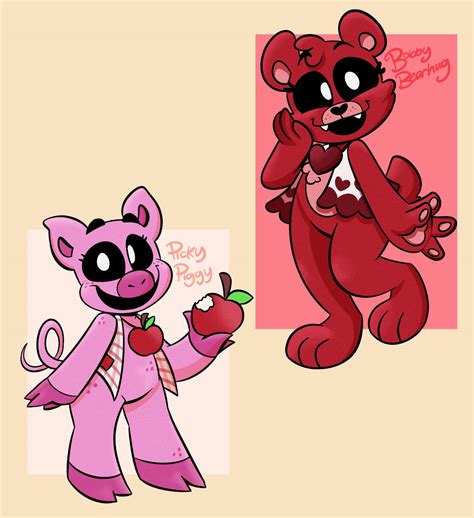 Picky Piggy and Bobby Bearheart by CosmiisChillin on DeviantArt